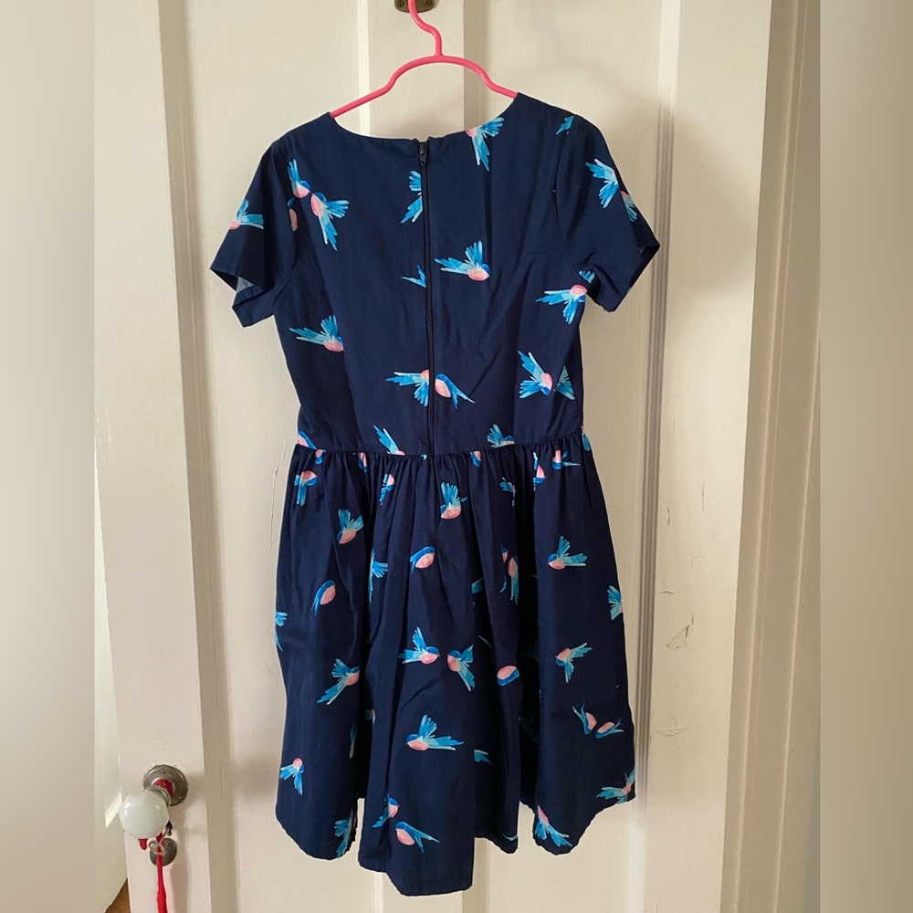 Lands End girls navy blue dress size 8
